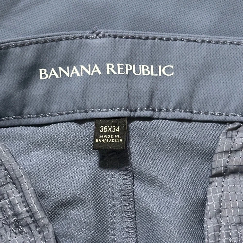 Banana Republic Men's Performance Golf Pants Dress Pants Sporty Slate Blue 38x34